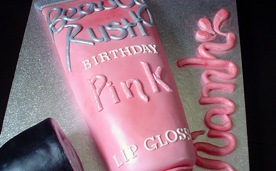 Lip Gloss Novelty Cake from £105