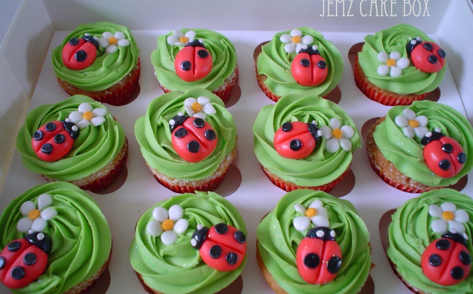 Ladybird Vanilla Cupcakes