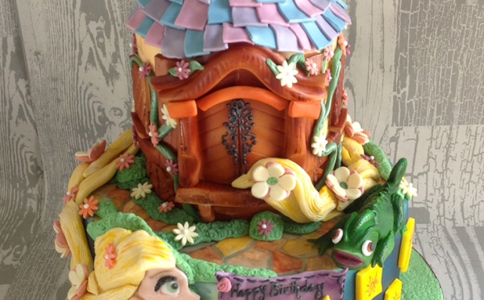 Disney Tangled Celebration Cake from £180 feeds 60+