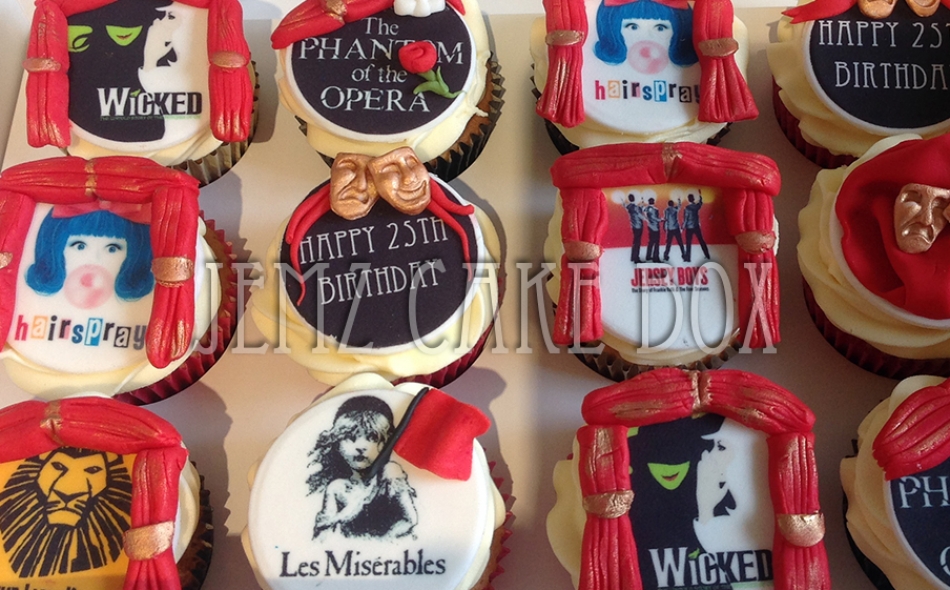 Theatre Themed Cupcakes Starts From £2.99 Each