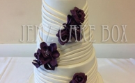 3 Tiered Pleated Wedding Cake £620