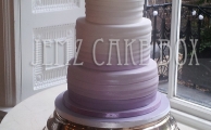 3 Tier Ombre Lilac Wedding Cake