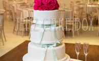 Contemporary Polka Dot Wedding Cake From £600