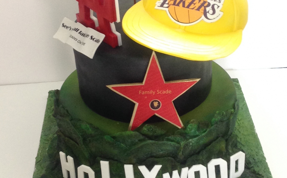 Hollywood Themed Celebration Cake