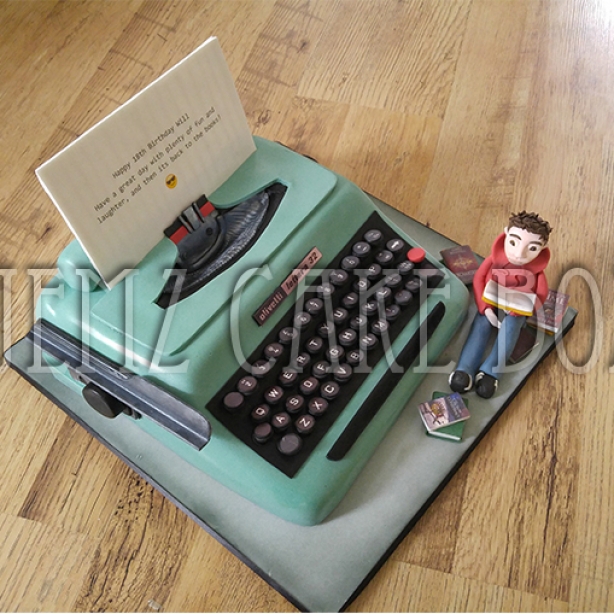Olivetti Typewriter Novelty Cake