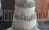 Diamante Bling Wedding Cake from £899