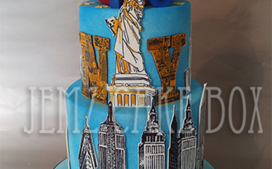New York Skyline Cake from £250
