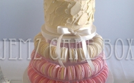 Ombre Macaron Wedding Cake