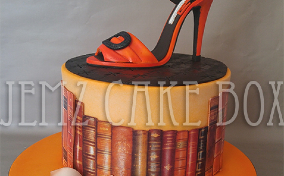 Celebration Cake with Hand made shoe topper from £195