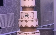 9 Tier Gold Regal Wedding Cake