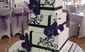 Purple Moth Orchid Wedding Cake £640