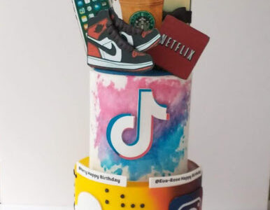 social media cake