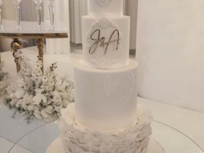 Elegant Ruffle Wedding Cake By Jemz Cake Box Wedding Cake Designer, Cheshunt, Hertfordshire